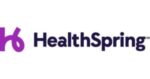 A purple HealthSpring logo